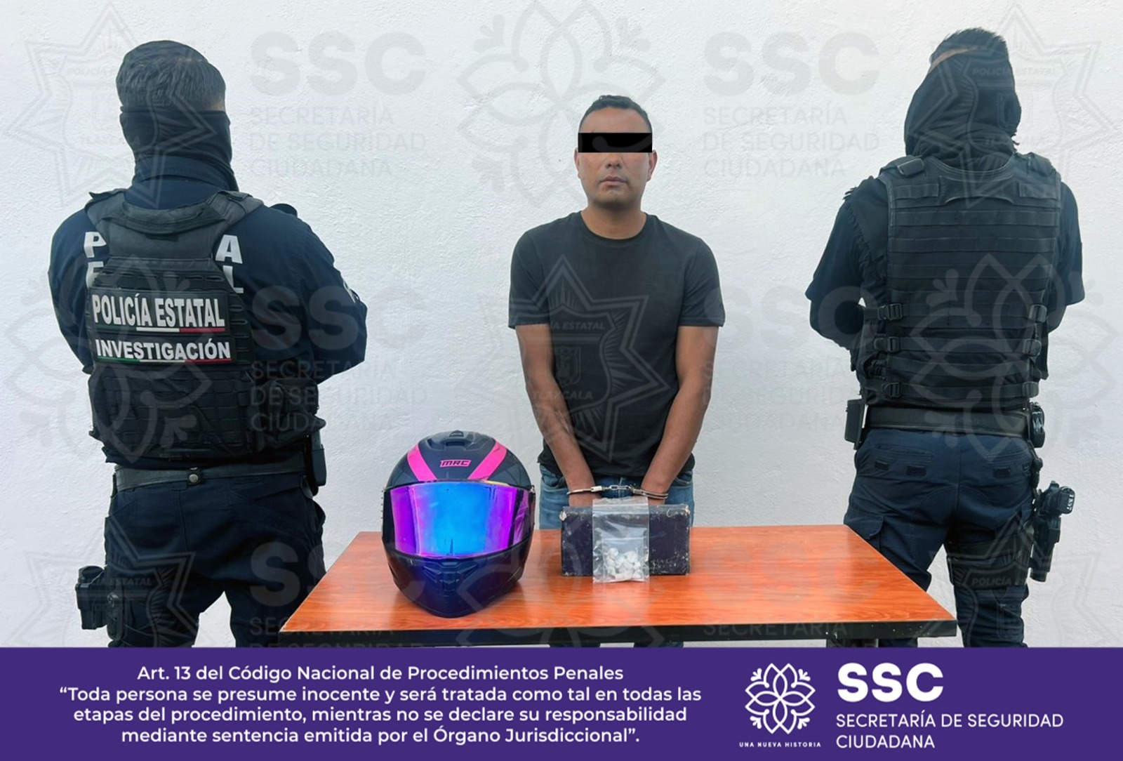 Detiene SSC a sujeto por presunto narcomenudeo